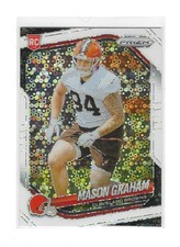 2025 Panini Prizm Mason Graham White Disco Prizm Parallel Rookie Card #354