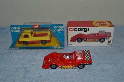 Corgi CUBS Set of 2 - #508 Racer & #R504 PickUp Truck Mint Box Condition