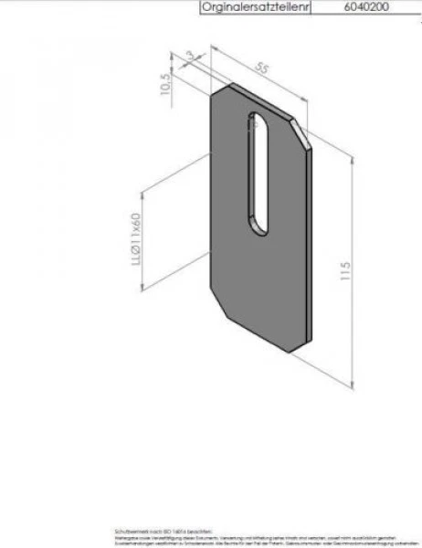 HINKEN Abstreifer für Packerwalzen Amazone 6040200