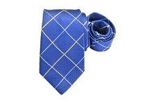 PINK MEN'S TIE BLUE/GEOMETRIC Width: 3.3/8" LENGTH 60"