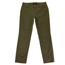 Talbots Flawless Five-Pocket Slim Ankle Pants Olive Green Womens 6P Petite 02/17