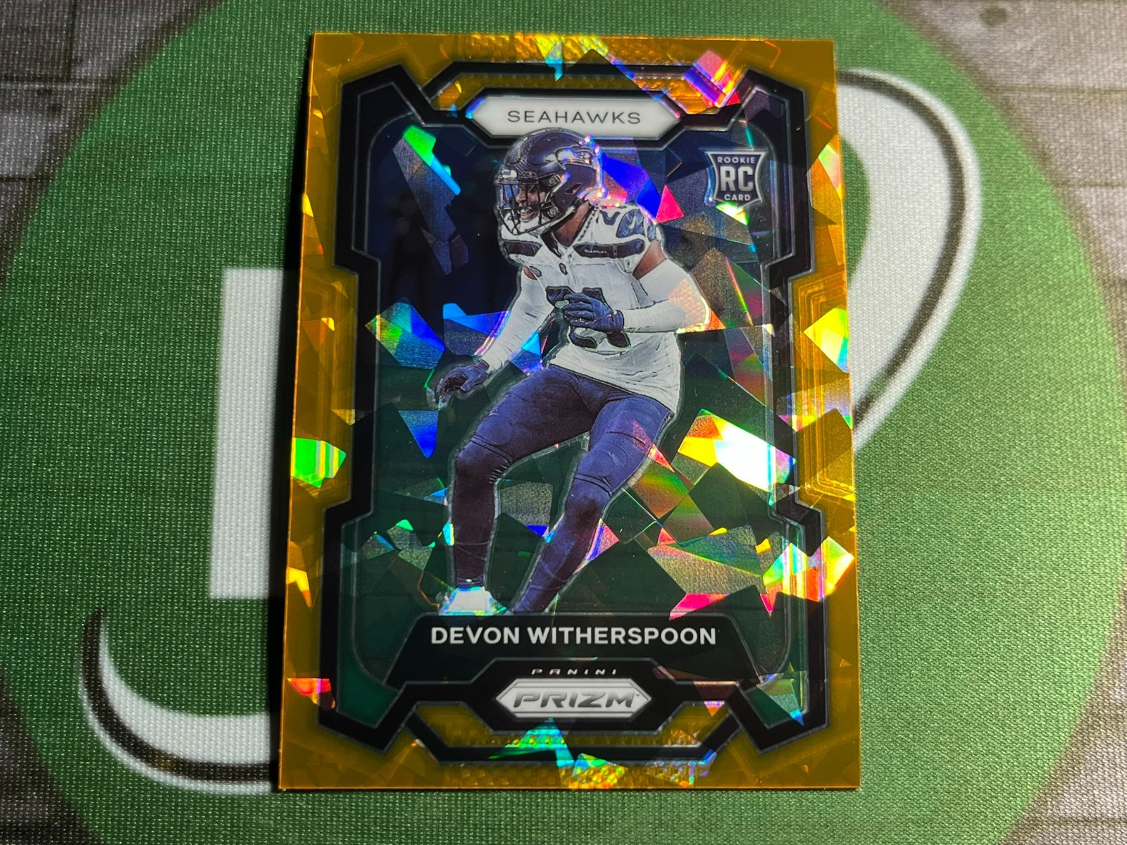 2023 Panini Prizm - Devon Witherspoon #389 Orange Ice Prizm (RC) Seahawks