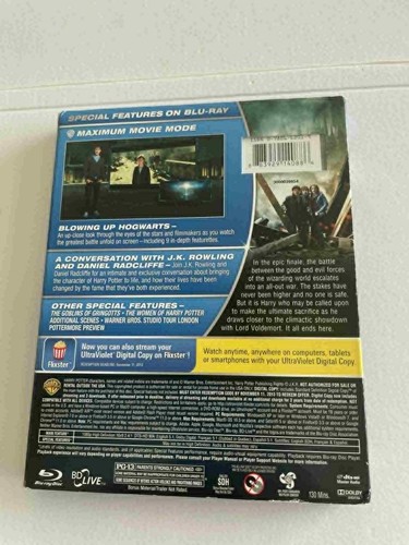 Harry Potter and the Deathly Hallows Part 2 Bluray Dvd With Great 3D Cover - Picture 2 of 6