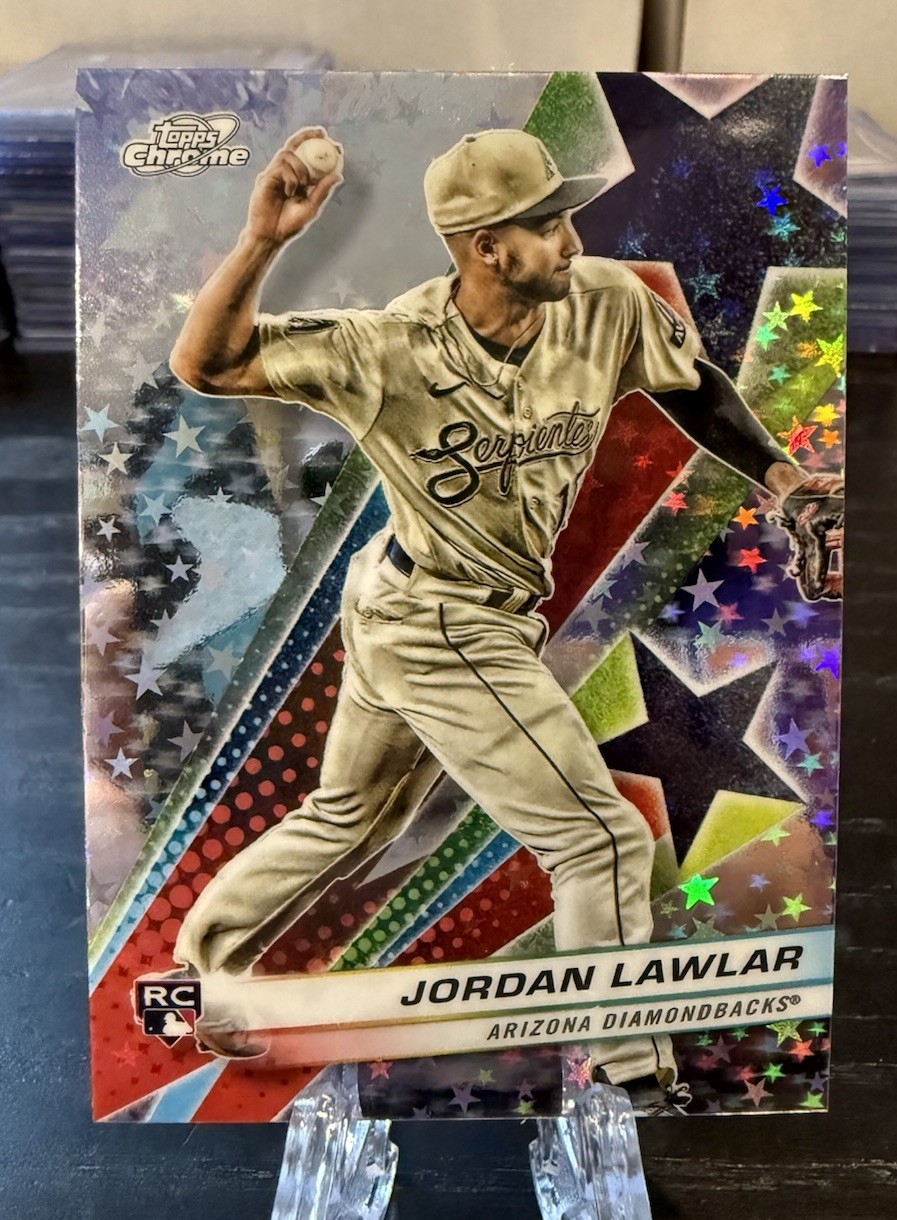 Jordan Lawlar 2024 Topps Cosmic Chrome Starfractor SSP