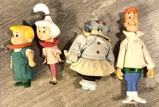 1990 Applause The Jetsons Set of 4 Figurines George, Elroy, Judy, & Rosie