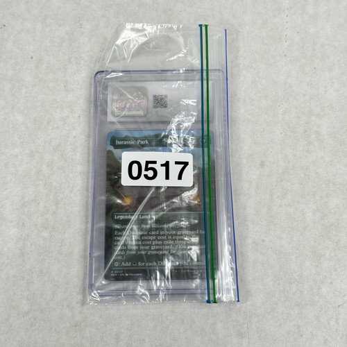 2023 Magic Welcome To… Jurassic Park 0007 World Borderless Graded CGC 9.5 MINT+ - Picture 10 of 10