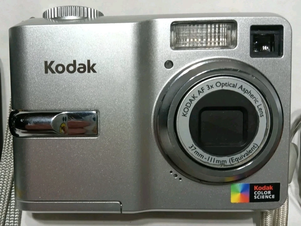 数码相机 3 件装:柯达 #Z1285 柯达 #C703 索尼 Cybershot #P200 仅零件 — 第 4/4 张图片