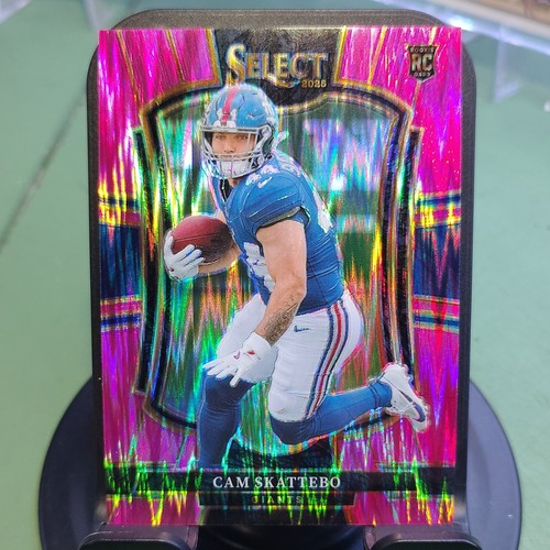 Panini Select 2025 Cam Skattebo Rookie Prizm Premier Level #195 Giants