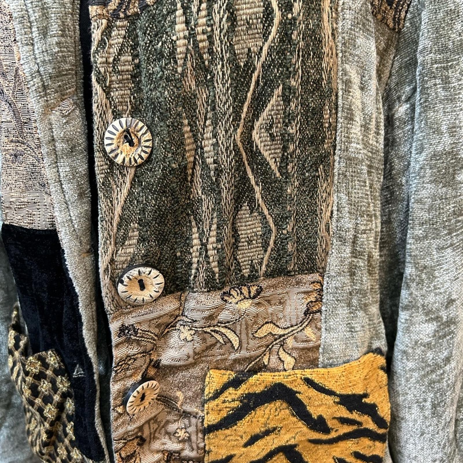 Chico's Patchwork Boho Jacket • Size 18 • Vintage… - image 4