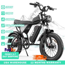YVY 20" Fat tire Electric Bike 1500W 48V 20Ah off-road Pedal Assist Ebike EMTB