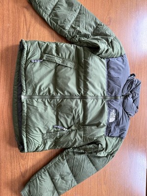 The North Face 1996 Men's Nuptse 700 Down Puffer Jacket Green And Black