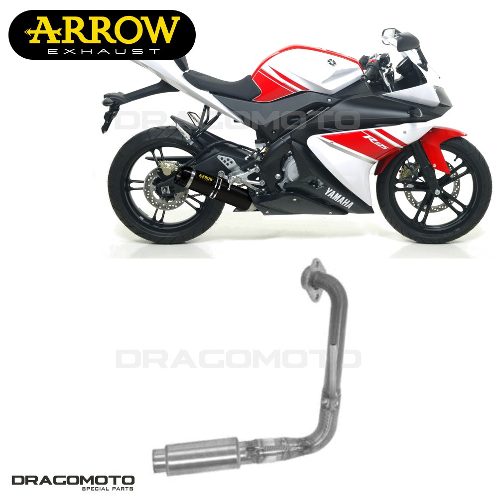 Collecteur YAMAHA YZF R125 2012 2013 ARROW Homologué Kat : plus de couple