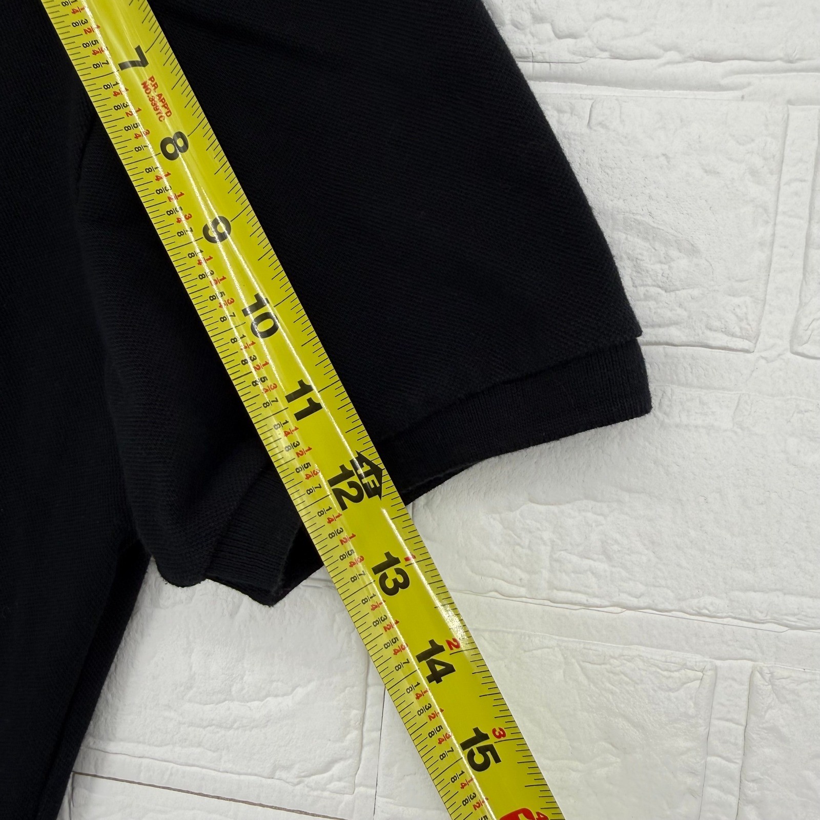 VTG Y2K Bench Black Embroidered Rugby Collar Polo Shirt Block Core Streetwear image 7