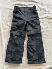 Columbia SNOW PANTS Kids Small BLACK Ski Snowboard Insulated Gaiter SLEDDING