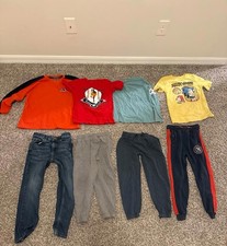 Boys Medium Outfits Bundle - Casual Kids Tops and Bottoms Lot