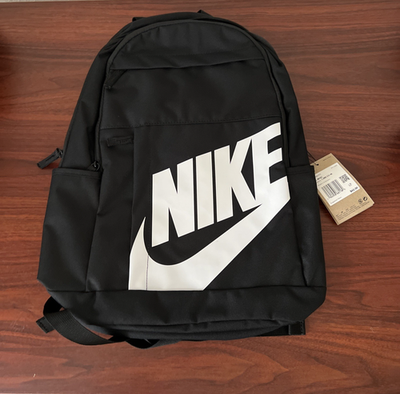 black and white nike book bag