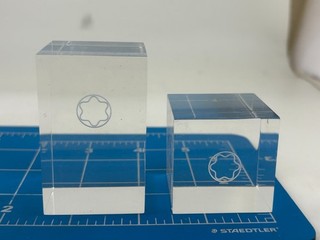 Judd's Lote de 2 Exhibiciones Cubo Encimera Acrílico Montblanc Muy Bonitas