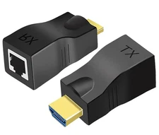 HDMI Extender Over Ethernet Cat5e 6 Cable 1080P