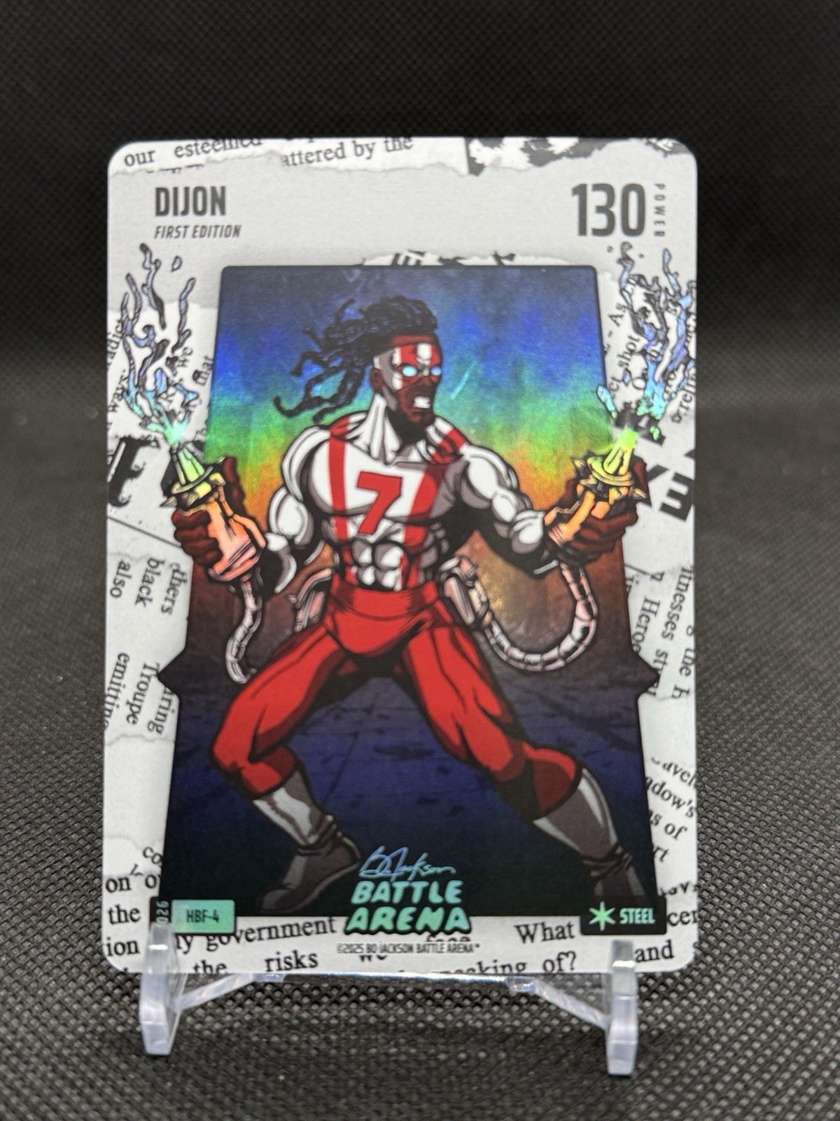 Dijon Bijan Robinson 2026 Bo Jackson Battle Arena Headlines Foil Steel #HBF-4