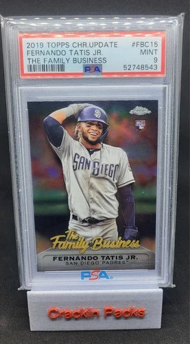 2019 Topps Chrome Update Fernando Tatis Jr Rookie Family Business PSA 9