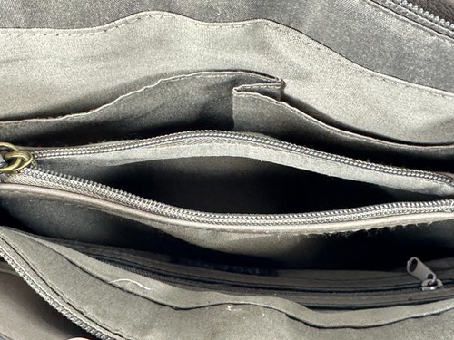Bueno Grey Brown Top Handle Shoulder Bag, Tote Purse Double Handle EUC - Picture 14 of 16