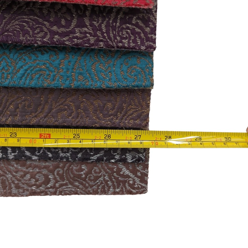 CASAMANCE Monture Sample Book Fabric 12 Swatches Silver Damask Metallic 33 x 27 - Image 3 of 4