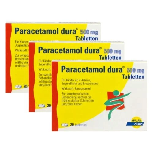 VIATRIS HEALTHCARE GMBH Paracetamol Dura 500 mg Tabletten 3 St