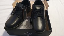 Image of New Boys Kangol Kids Churston Lace Up Junior School Shoes Black UK 5.5 RRP£44.99
