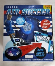 Indoor Air Soccer Hover Puck Game Set with 1 Goal New In Box