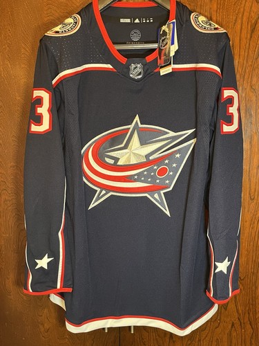 Adidas PrimegreenNHL Columbus Blau Jacken Seth Jones Trikot Gr. 46 HD1287 NEU - Bild 1 von 8