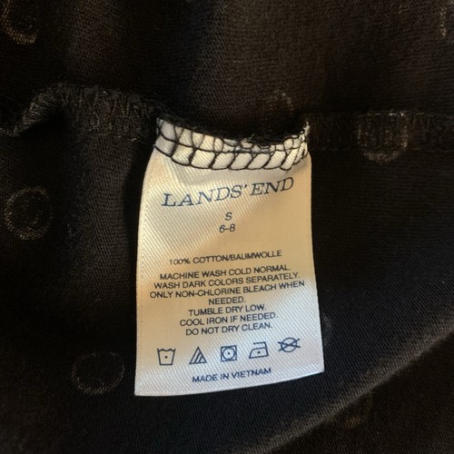 Lands’ End Women’s Black Polka Dot Sleeveless Tank Shift Dress Small 6-8 Pockets - Picture 8 of 9
