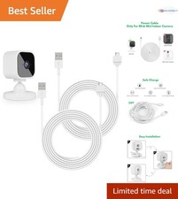 2Pack 25ft USB Charging Cable for Blink Mini Indoor Camera Long Extension Cord