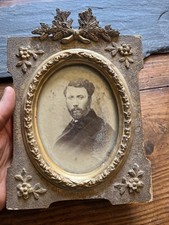 Cadre Photos a Poser Bois Stuck & Doré Fleurs Antique Frame