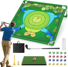 Golf Chipping Game, Play Portable Sticky Golf Target Practice Game Set, Fun Indo
