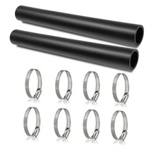 2pack Gas Tank Filler Hose with 8 Clamps, 1 1/2" ID 1 1/2" ID 2pack Straight