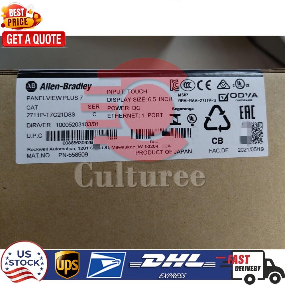 New 2711PT7C21D8S AB 2711P-T7C21D8S Panelview Plus 7 Terminal US
