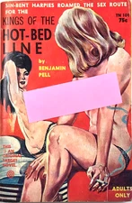 KINGS OF THE HOT  BED LINE - Vintage TARGET Sleaze Paperback - 1964 - PBO - HTF