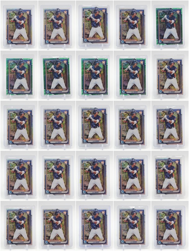 [25] LUIS BAEZ 2024 BOWMAN CHROME 1ST MEGA BOX MOJO LUNAR GLOW REFRACTOR Q4442