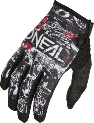 Oneal Mayhem Attack Motocross Handschuhe, schwarz/weiß, L