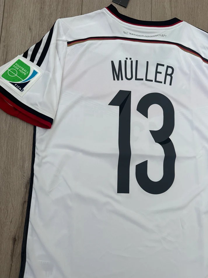 Germany World Cup 2014 Final Home Jersey Thomas Muller #13 | eBay