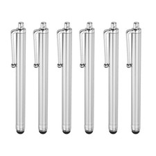 6Pcs Universal Stylus Pen for Touchscreen High Precision Sensitivity, Silver