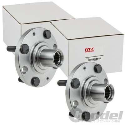 2X NTY RADNABE VORNE BEIDSEITIG PASSEND FÜR CHEVROLET AVEO MATIZ SPARK DAEWOO