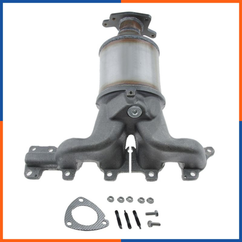 Catalyseur KAT pour Opel Astra et Corsa essences modèles 044353 et 0800269 en acier inoxydable