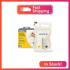 Medela Easy Pour Breastmilk Storage Bags  50 Count 210ml  Disposable Leakproof