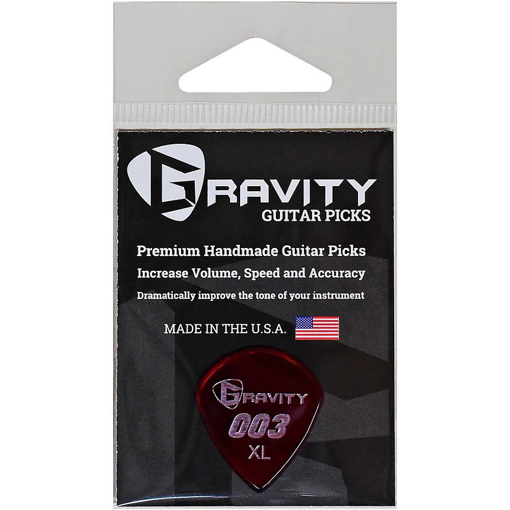 GRAVITY PICKS 003 J3 XL Полированные красные медиаторы 15 мм 2190₽