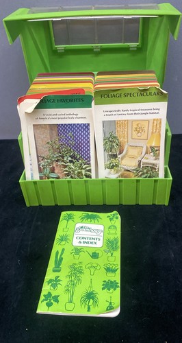 The Greenhouse 1978 Indoor Plant Care/Growing Cards & Case