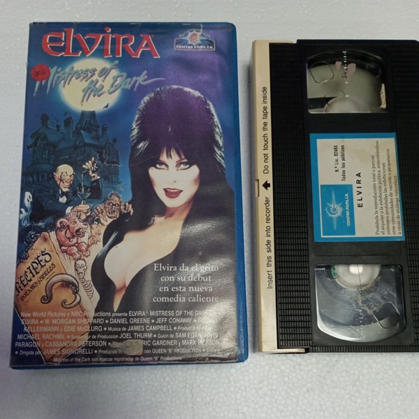 ELVIRA (MISTRESS OF THE DARK) Cinta VHS .original De Vídeoclub