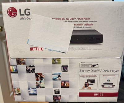 LG BP175 Wired Streaming Blu-ray Disc / DVD Player BP 175 - Black