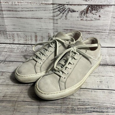 Woman by Common Projects Grey Suede Low Top Sneaker Women's 6 US/36 EU