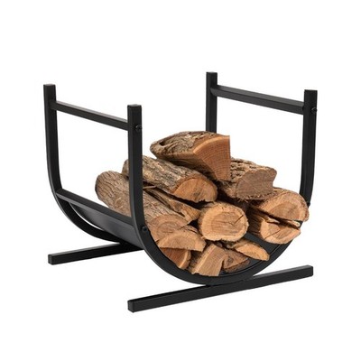 Metal Firewood Log Bin Wood Storage Holder Fireplace Kindling Stand Indoor